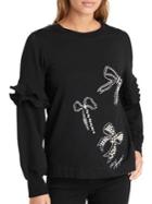 Karl Lagerfeld Paris Crystal Bow Sweater