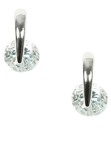 Givenchy Silvertone Crystal Drop Earrings