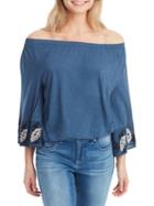 Jessica Simpson Plus Arlene Off-the-shoulder Blouse