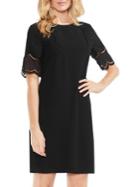 Vince Camuto Short Sleeve Embroidered Shift Dress