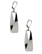 Anne Klein Shiny Silver-plated Hoop Earrings