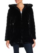 Gallery Hooded Faux Fur Coat