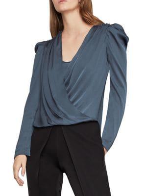 Bcbgmaxazria High-low Wrap Top