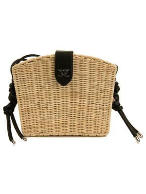 Sam Edelman Layla Straw Basket Shoulder Bag