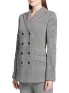 Calvin Klein Plaid Double-breasted Jacket