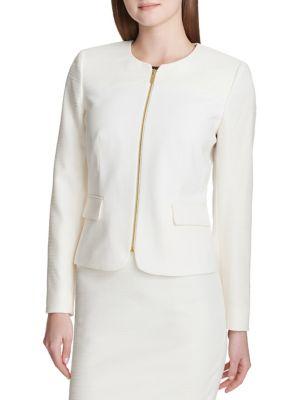 Calvin Klein Petite Zip Front Jacket