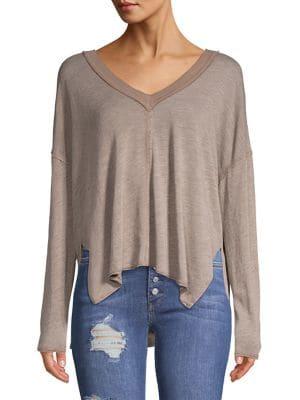 Project Social T V-neck Asymmetrical Top