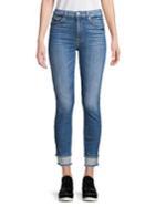 7 For All Mankind Skinny Distressed Cuff Jeans