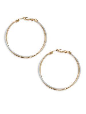 Design Lab Lord & Taylor Spiral Hoop Earrings