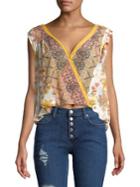 Free People Floral Sleeveless Top