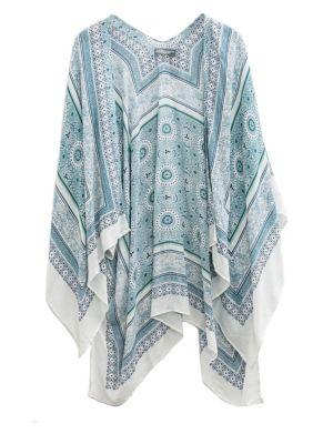 Collection 18 Border Floral-print Coverup