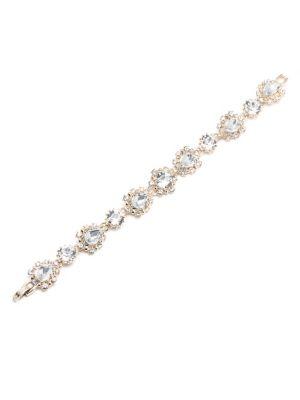 Marchesa Swarovski Crystal Framed Stone Flex Bracelet