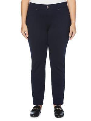Rafaella Plus Faux-pocket Pants