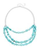 Design Lab Lord & Taylor Three Tiered Beaded Necklace