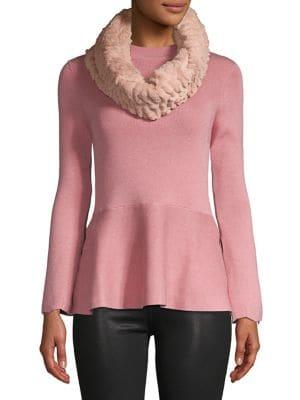 Madison 88 Faux-fur Twist Infinity Scarf