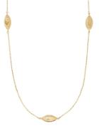 Lord & Taylor 14k Yellow Gold Long Station Necklace