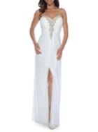 Decode 1.8 Strapless Beaded Sheath Gown