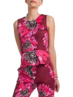 Trina Turk Casa Mexico Milagro Peplum Top