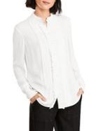 Brooks Brothers Soft Ruffle Long-sleeve Blouse