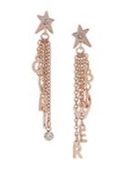 Bcbgeneration Affirmation Rose Goldtone & Crystal Multi-chain Linear Drop Earrings