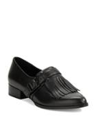 424 Fifth Vanessa Leather Point Toe Loafers