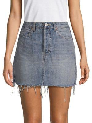 Free People Rugged Mini Skirt