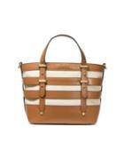 Michael Michael Kors Small Marie Cotton-leather Cage Tote