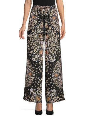 Max Mara Studio Printed Wide-leg Pants