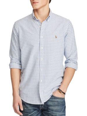 Polo Ralph Lauren Standard-fit Plaid Oxford Shirt