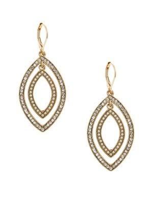 Anne Klein Goldtone Crystal Drop Earrings