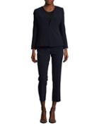 Tahari Arthur S. Levine Cardigan-style Open Front Jacket And Pants Suit