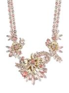 Givenchy Crystal Floral Multi-strand Necklace
