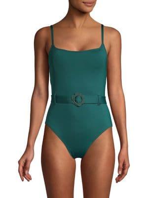 Kate Spade New York Daisy Buckle Classic One Piece Swimsuit