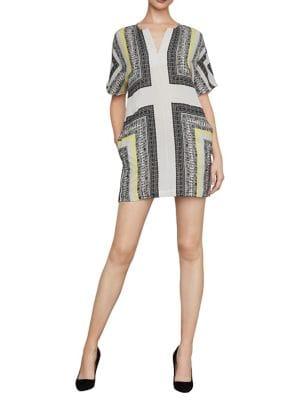 Bcbgmaxazria Stitch Scarf Shift Dress