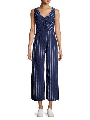 Bb Dakota Striped Wide-leg Jumpsuit