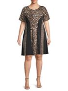 Michael Kors Plus Cheetah A-line Dress