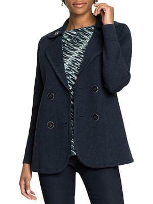 Nic+zoe Classic Double-breasted Coat
