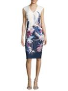 Adrianna Papell Tropical Essence Sheath Dress
