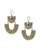Lucky Brand Modern Opulence Two-tone Tribal Earrings