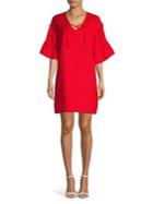 Context Boho Ruffled Mini Dress