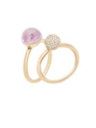 Michael Kors Summer Rush Stacked Amethyst & Pave Rings