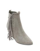 Matisse Sissy Suede Fringed Wedge Ankle Boots