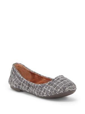 Lucky Brand Emmie Check Printed Flats