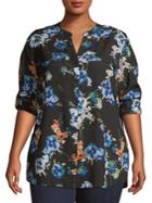 Calvin Klein Floral Long-sleeve Top