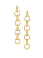 Cole Haan Ring The Ring 12k Goldplated Interlock Linear Earrings