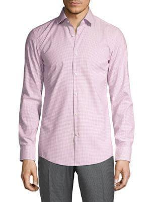 Hugo Kenno Checkered Button-down Shirt