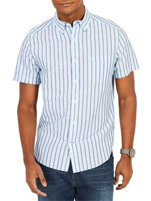 Nautica Classic-fit Stripe Button-down Shirt