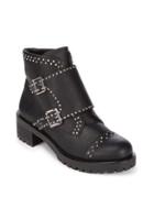 Design Lab Lord & Taylor Moria Monk Strap Leather Booties