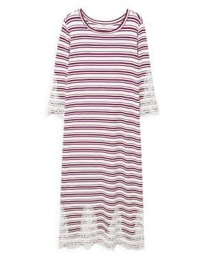 Mango Striped Midi Dress