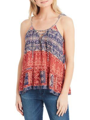 Jessica Simpson Self-tie Parchment Tank Top